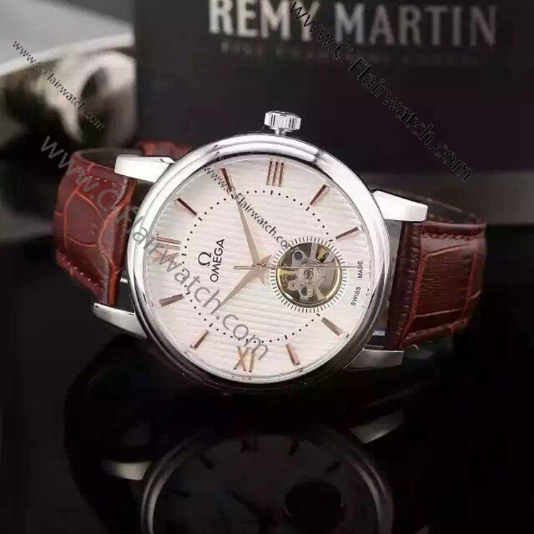 Replica Omega Toubillon Mens Leather Watch ab Replica Omega Toubillon Mens Leather Watch ab